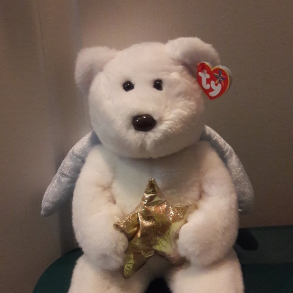 💙TY Star Beanie Buddies Blue and Gold - Picture 2 of 7